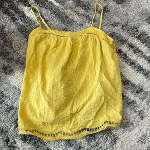 mustard yellow tank top - medium - worn once